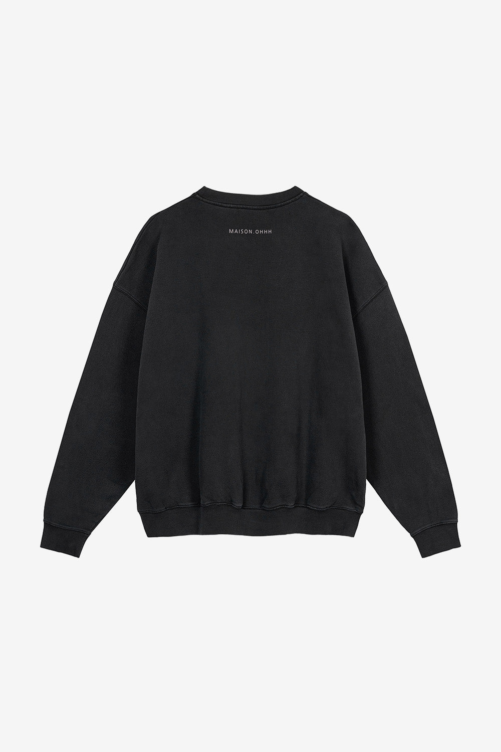 Oversized Sweater CIAO AMORE vintage black