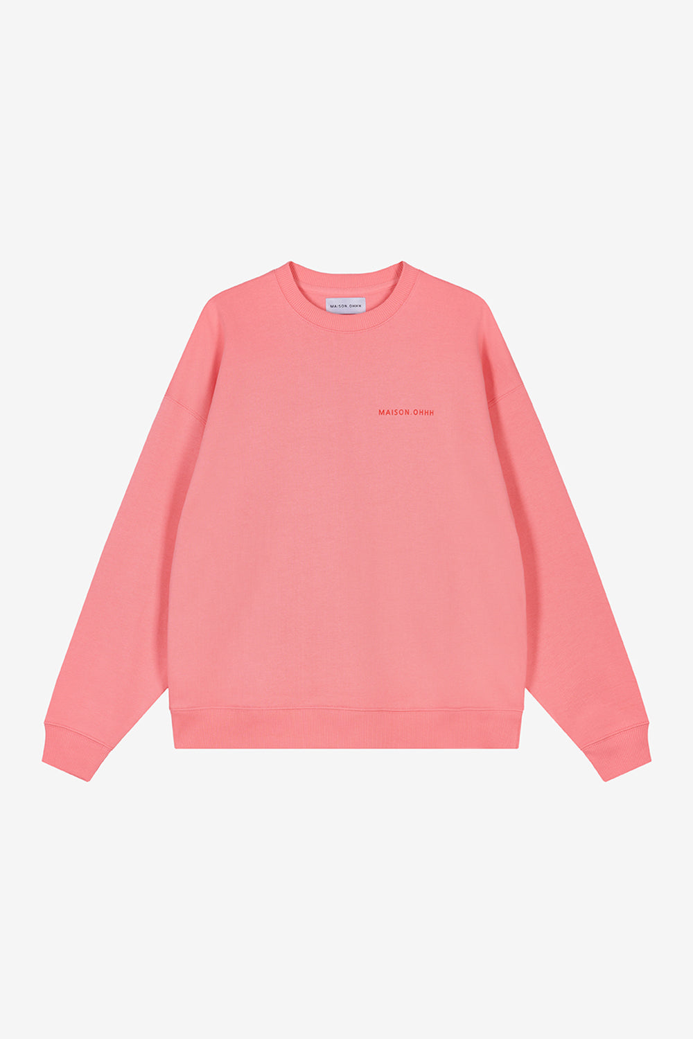 Oversized Sweater CIAO AMORE poppy pink