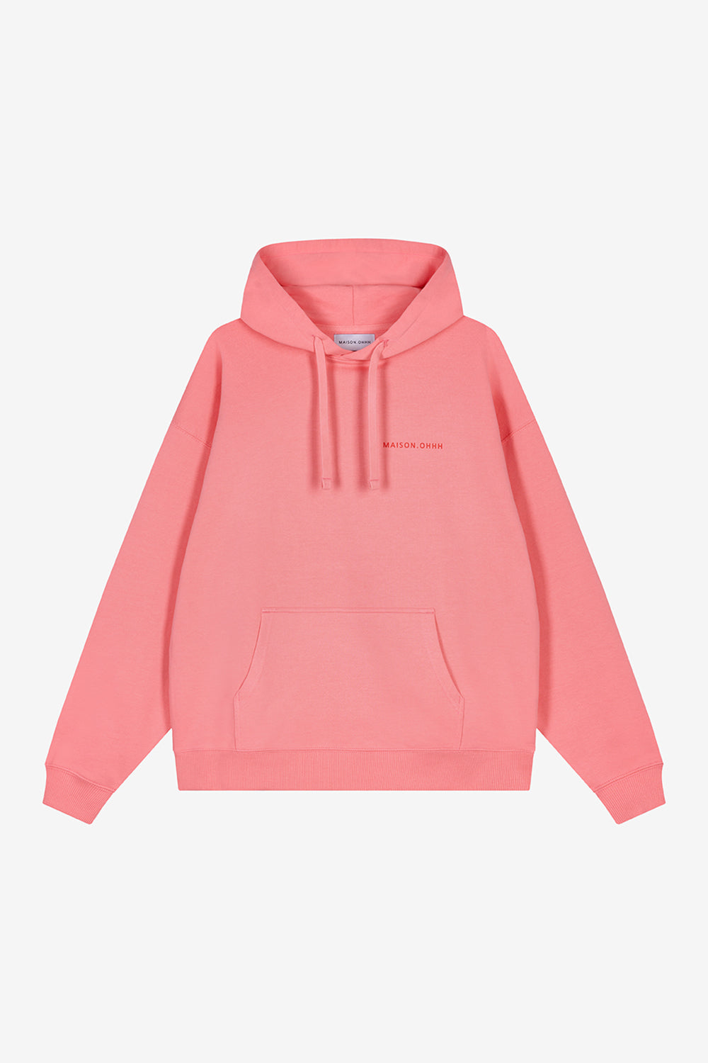Oversized Hoodie CIAO AMORE poppy pink