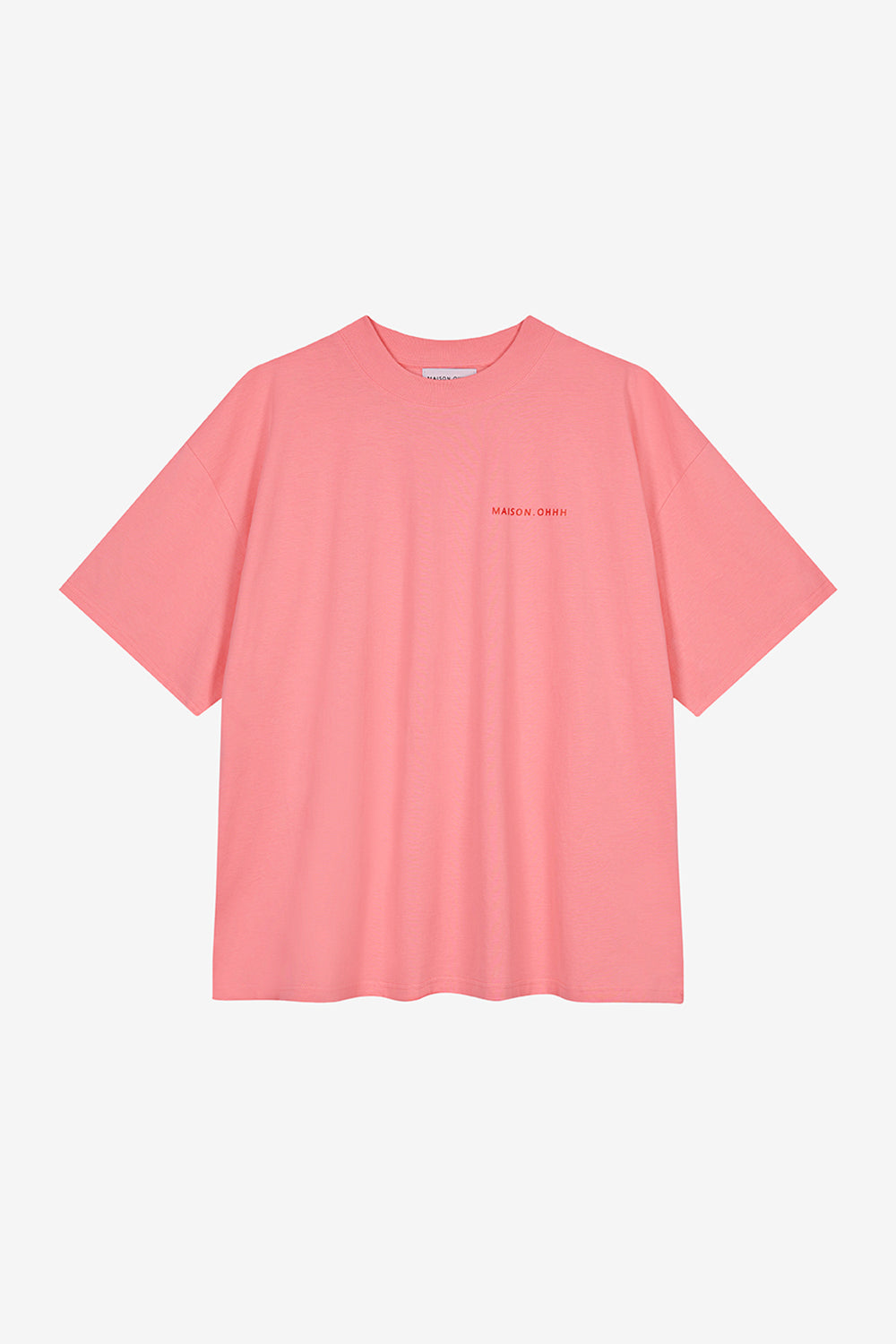 Oversized T-Shirt CIAO AMORE poppy pink
