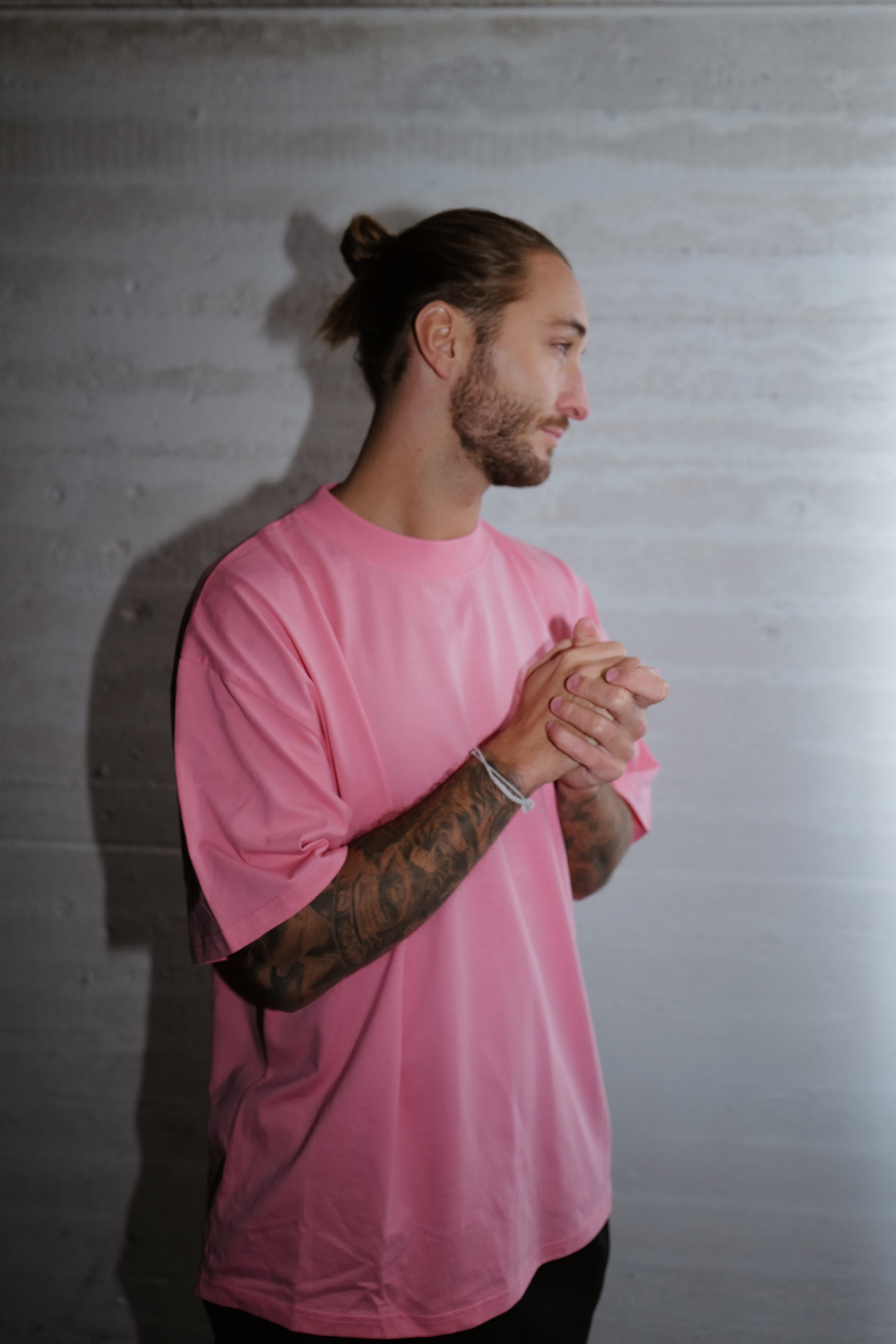 Oversized T-Shirt CIAO AMORE poppy pink