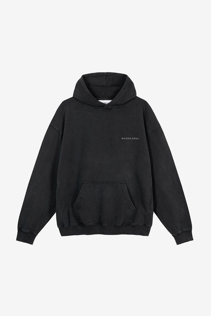Oversized Hoodie CIAO AMORE vintage black